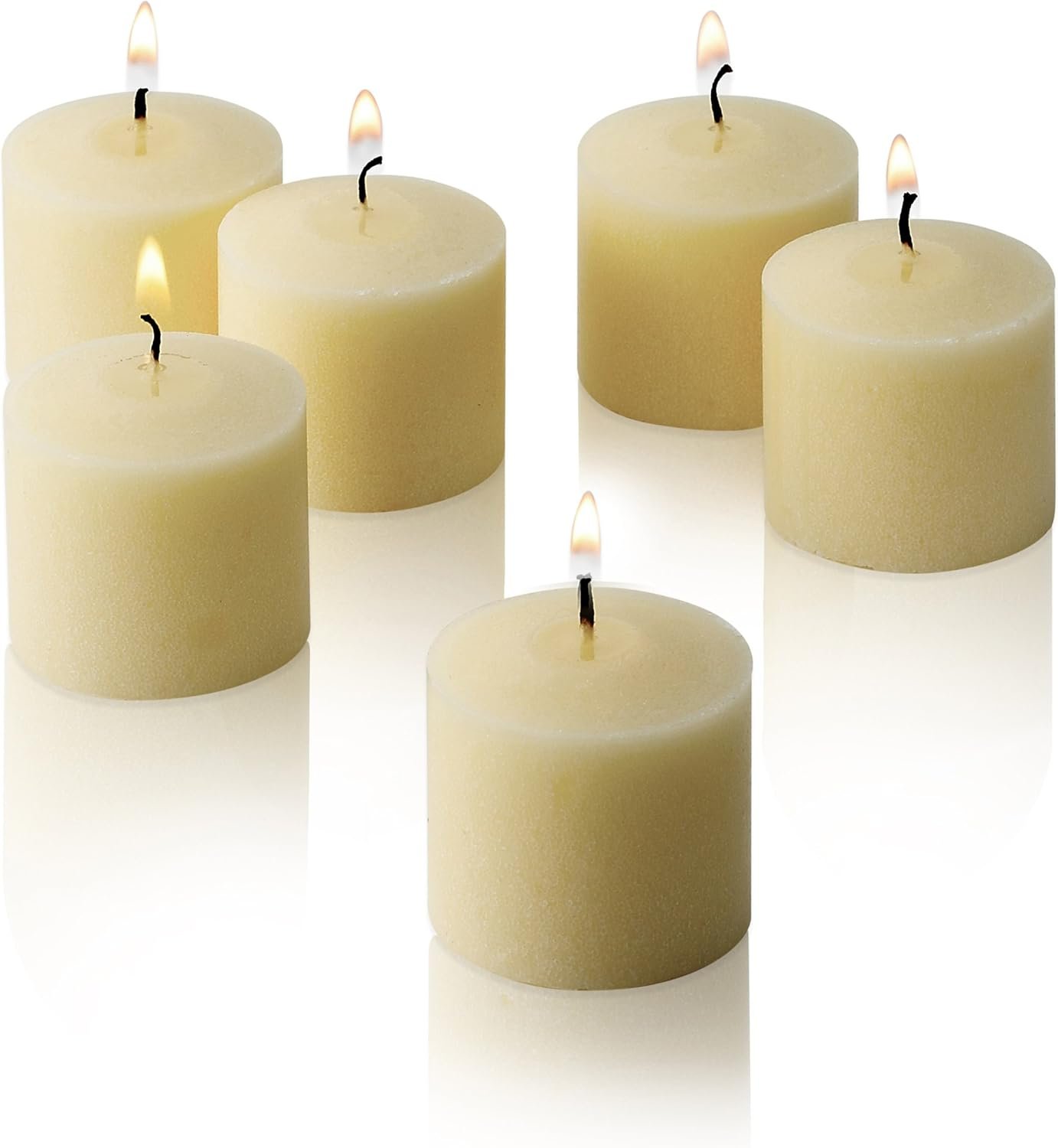 French Vanilla Scented Candles – Set of 12 Scented Votive Candles – 10 Hour Burn Time – Made in The USA