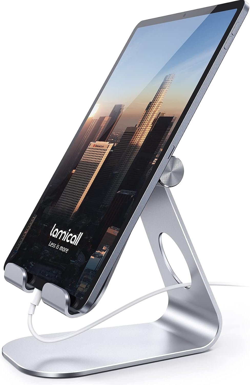 Lamicall S1 Tablet Stand, Adjustable Tablet Holder – Desktop Stand Dock Holder for 4-13″ Tablet, iPad Pro 11, 9.7, 10.5, 12.9 Air Mini, Kindle, Tab, Switch, Viral Podcast Video Office Desk Accessories