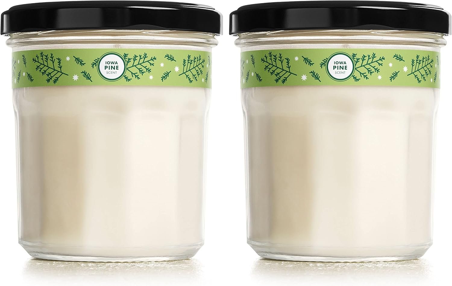 MRS. MEYER’S Clean Day Soy Aromatherapy Candle, 35 Hour Burn Time, Made with Soy Wax and Essential Oils, Limited Edition Iowa Pine, 7.2 oz – Pack of 2