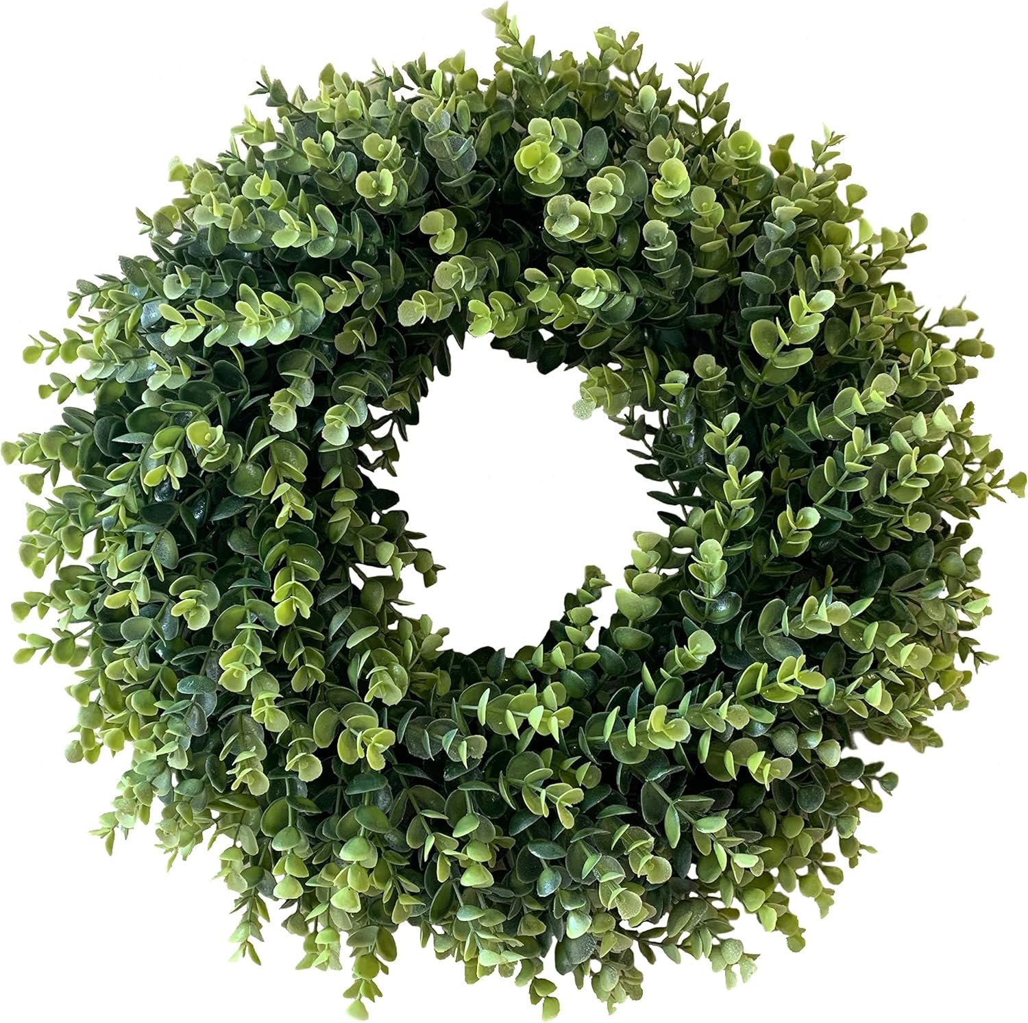 20” Wreaths for Front Door Spring Summer Green Boxwood Door Wreath for All Seasons Living Room Bedroom Window Wall Indoor Outdoor Farmhouse Easter St. Patrick’s Independence Day Home Decoration