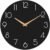 cicininc Wall Clock, Black Silent Non-Ticking, Decorative Battery Operated Wall Clocks for Bedroom, Kitchen, Home, Office, School, Hotel (8 Inch)