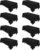 8 Pack Black Tablecloths 60 x 102 Inch Rectangular Table Cloths for Rectangle Tables 6ft, Wrinkle Resistant Black Table Cloth Washable Polyester Fabric for Buffet Wedding Party Banquet