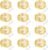 12 Pack Fairy Lights Battery Operated String Lights 7 Feet 20 Led Waterproof Christmas Lights Silver Wire Firefly Starry Moon Lights for Bedroom DIY Party Wedding Patio Christmas
