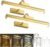 13″ Aluminum Wireless Picture Lights for Wall, 5000mAh Rechargeable Battery Operated Wall Art Lighting, Dimmable 3-Color Gallery Painting Light for Pictures On Wall, with Remote/Timer [Gold, 2Pack]