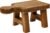 Creative Co-Op Small Wood Pedestal with Handle