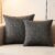 Throw Couch Pillow with Insert 18×18 Inches Set of 2 Square, Cute Modern Home Fall Decor for Living Room Sofa Bed Cushion Accent Case, Anthropologie Style Home Decor (Agate Gray #P2-15)