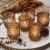 Kate Aspen Vintage Glass Tealight & Amber Votive Candle Holders (Set of 6) – Rustic Fluted Candle Holder Set, Boho Home Decor, Wedding Table Centerpieces, Farmhouse Kitchen Table Decor
